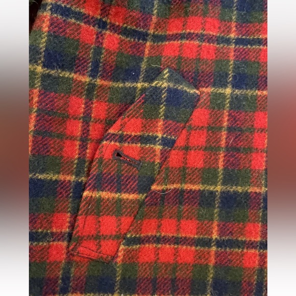 Vintage Pendleton Red Plaid Wool Full Zip Jacket - Picture 4 of 10